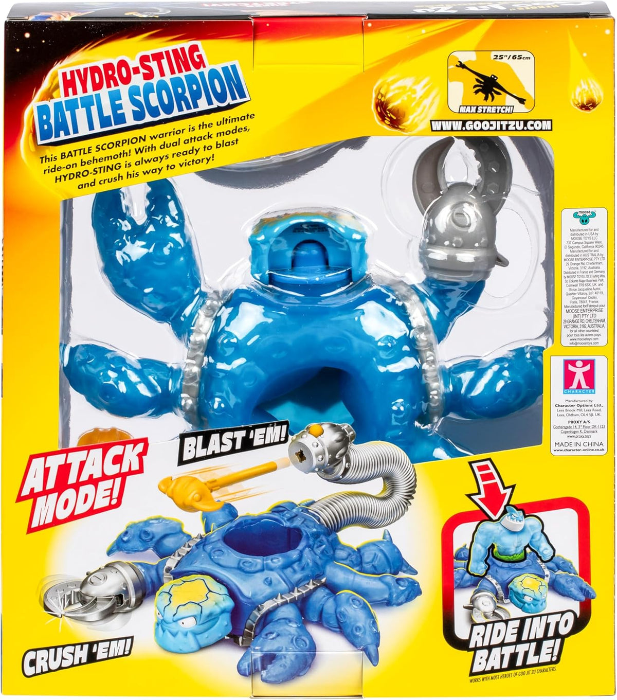 Goo JIT Zu Meteor Madness Battle Scorpion Hydro-Sting S13 Figura Elástica para Niños Muñeco Estirable Original Bandai