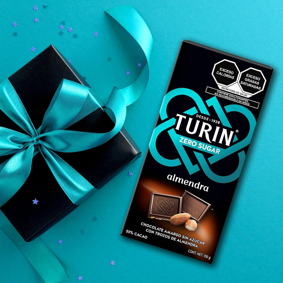 Turin Zero Sugar, ALMENDRA, 100 gramos