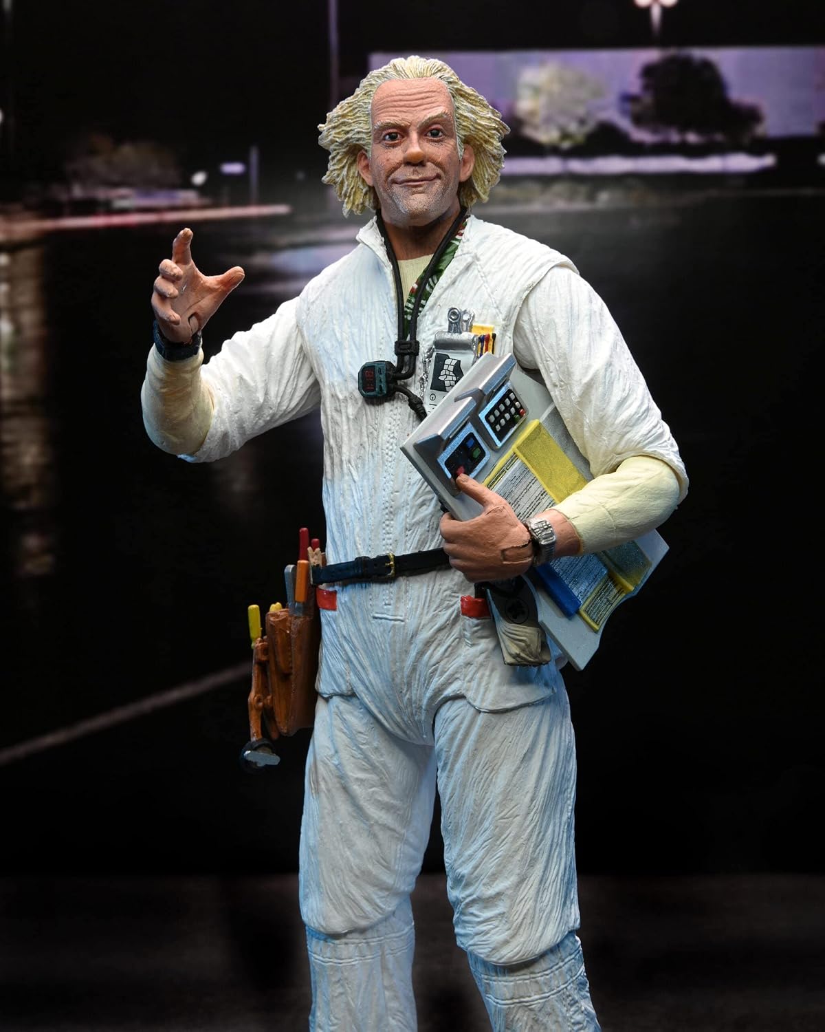 NECA Back to The Future - Ultimate Doc Brown 1985 - Figura de acción a Escala de 7 Pulgadas