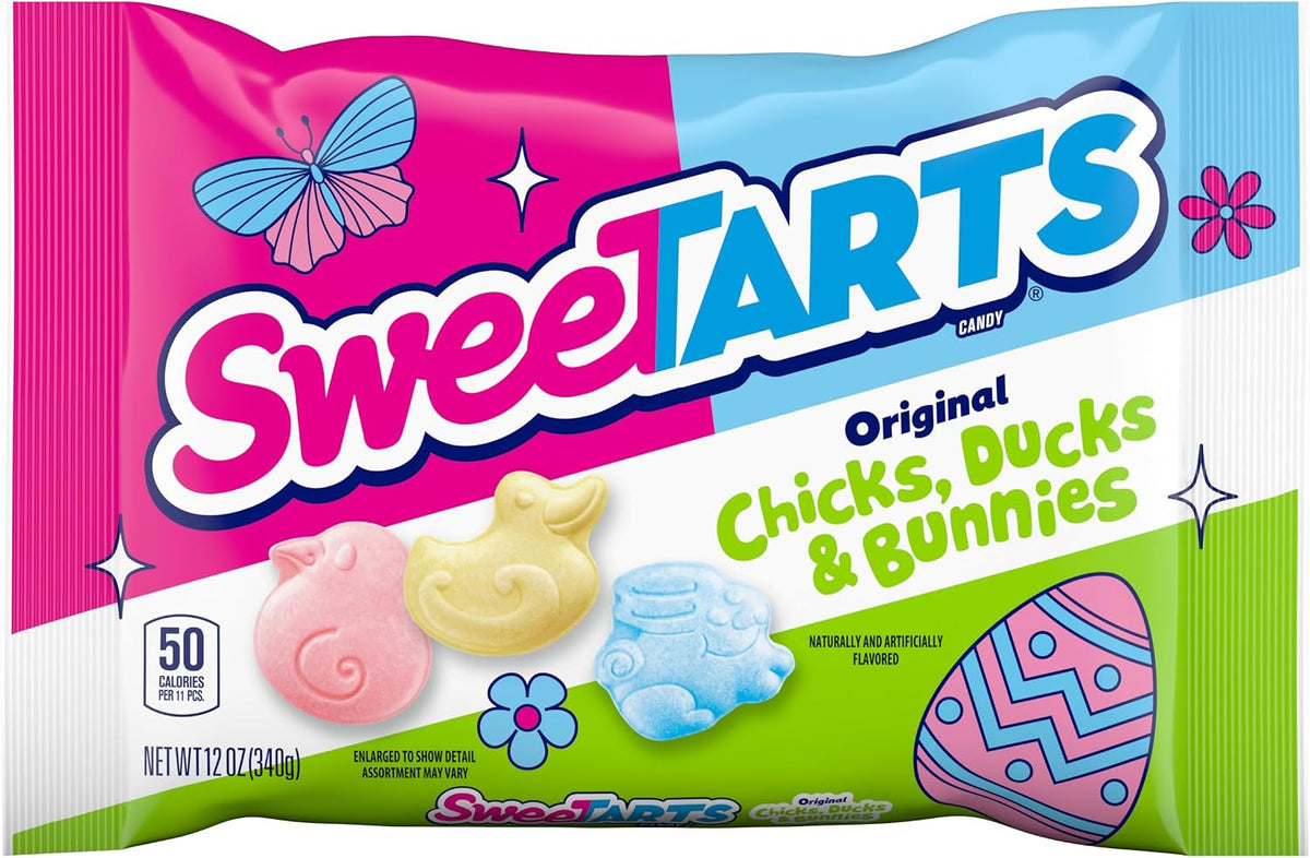 Wonka Sweetarts Pollitos patos y conejos bolsa de Pascua, 12.0 onzas (Paquete de 6)
