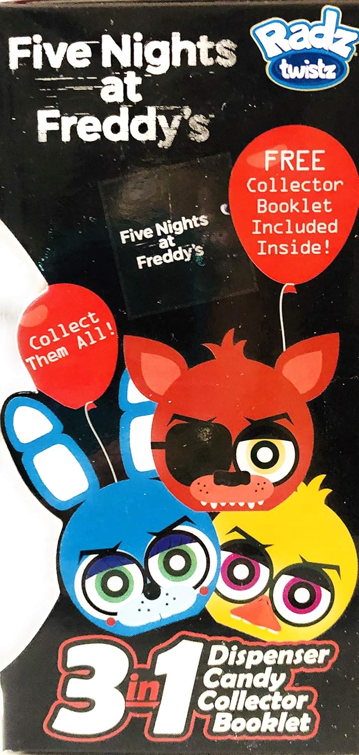 Radz Twistz Five Nights at Freddys 3 en 1 Candy + dispensador + folleto (póster) Carácter de Freddy