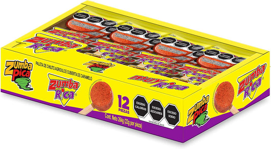Paletas Zumba Rica con 12 piezas (original)
