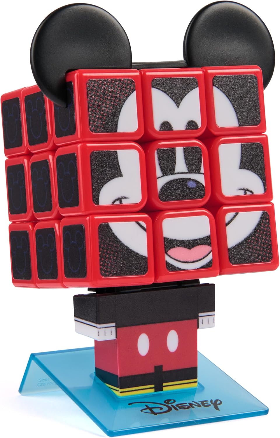 Spin Master Cubo de Rubik's Mickey Mouse Disney Cuber, Juguete Relajante Coleccionable de Disney, 3x3, Plástico, Twisty, 1 Count, A Partir de 8 Años