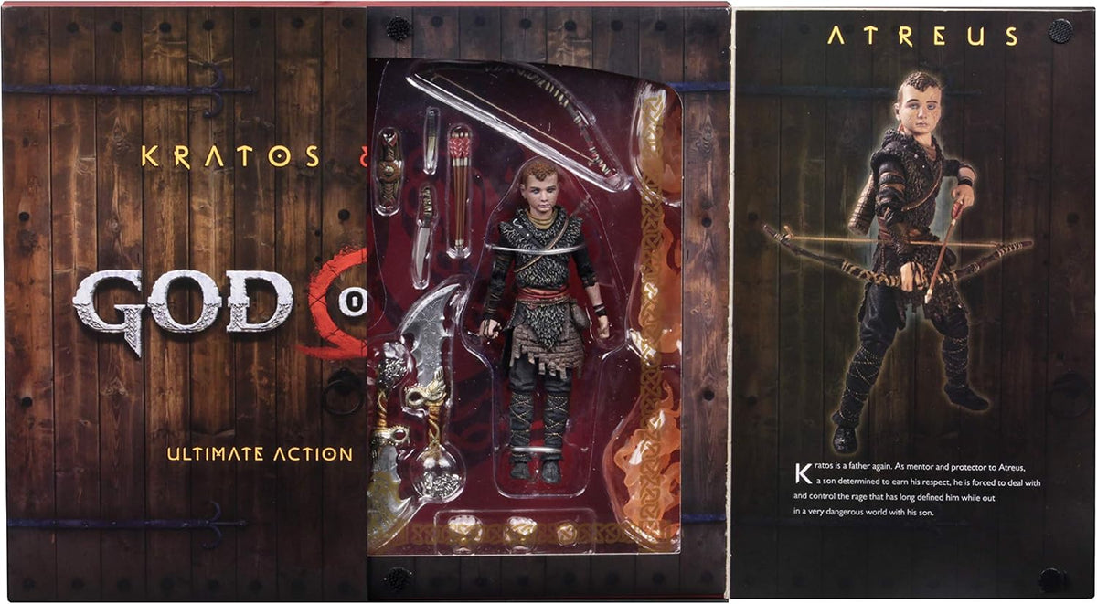 Neca God of War Action Figure Ultimate Kratos and Atreus, 7", 2 Pack Special Edition