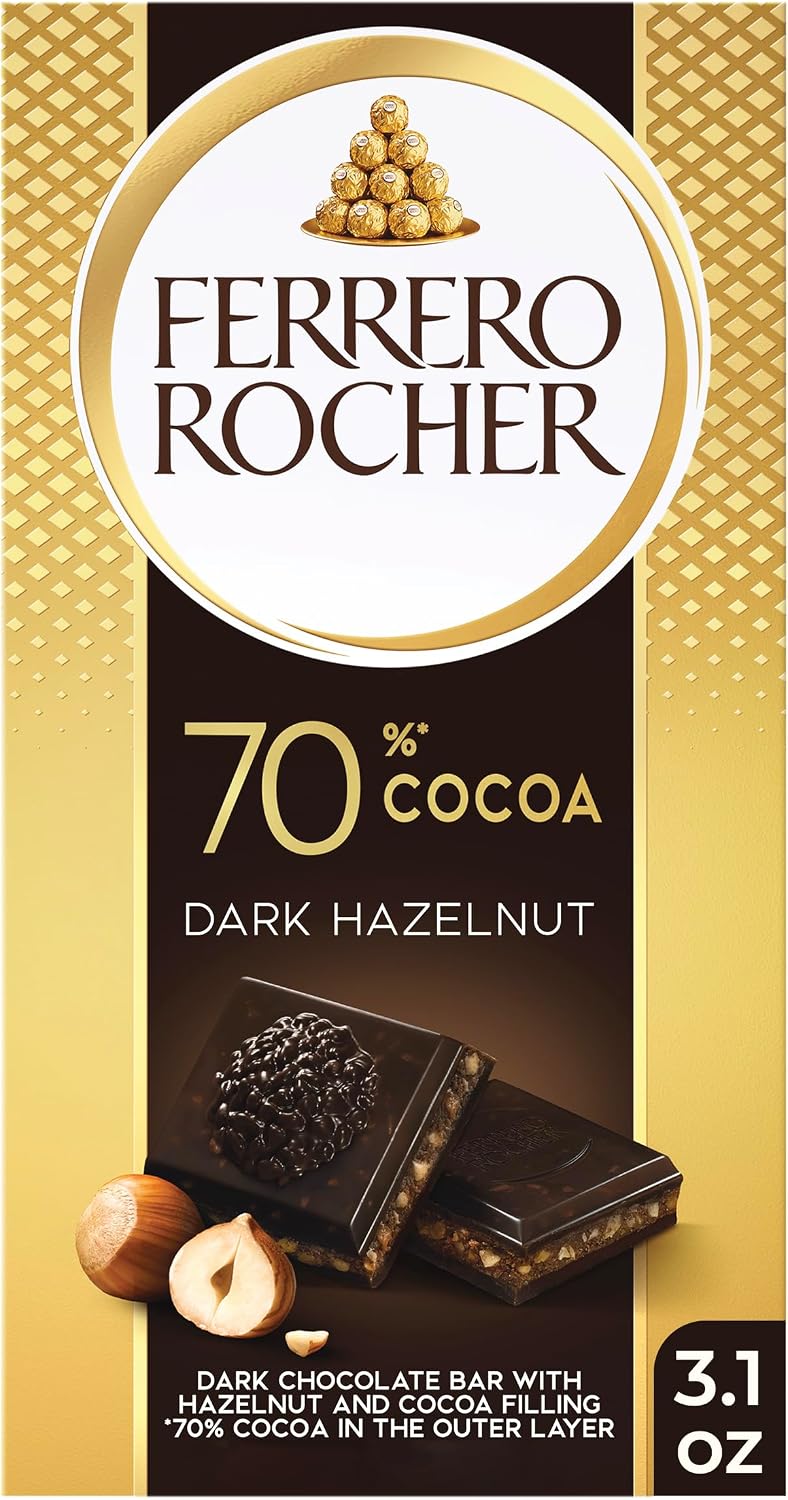 Ferrero Rocher Tableta de Chocolate Amargo, 90 g