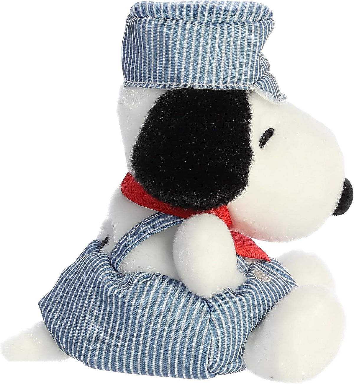 Aurora Adorable Peanuts Palm Pals Ingeniero de trenes Snoopy Peluche – Juguetes con licencia oficial para todos los fans de Snoopy – Regalo nostálgico para adultos y celebraciones de cumpleaños – Azul