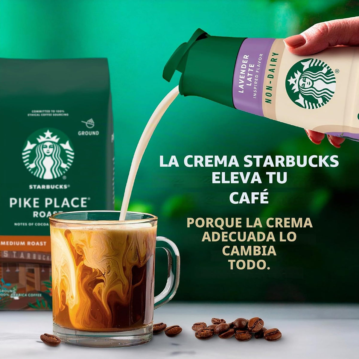 Starbucks Crema con Sabor a Vainilla y Lavanda No L?ctea