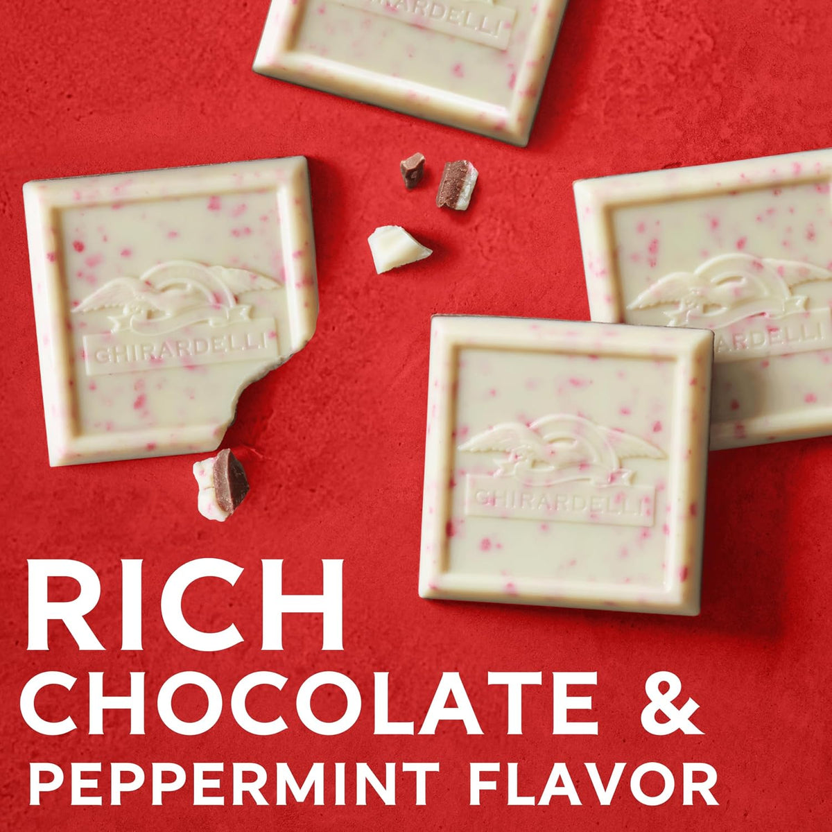 Ghirardelli Peppermint Bark Milk Chocolate Bar,3.5 oz, Pack of 4