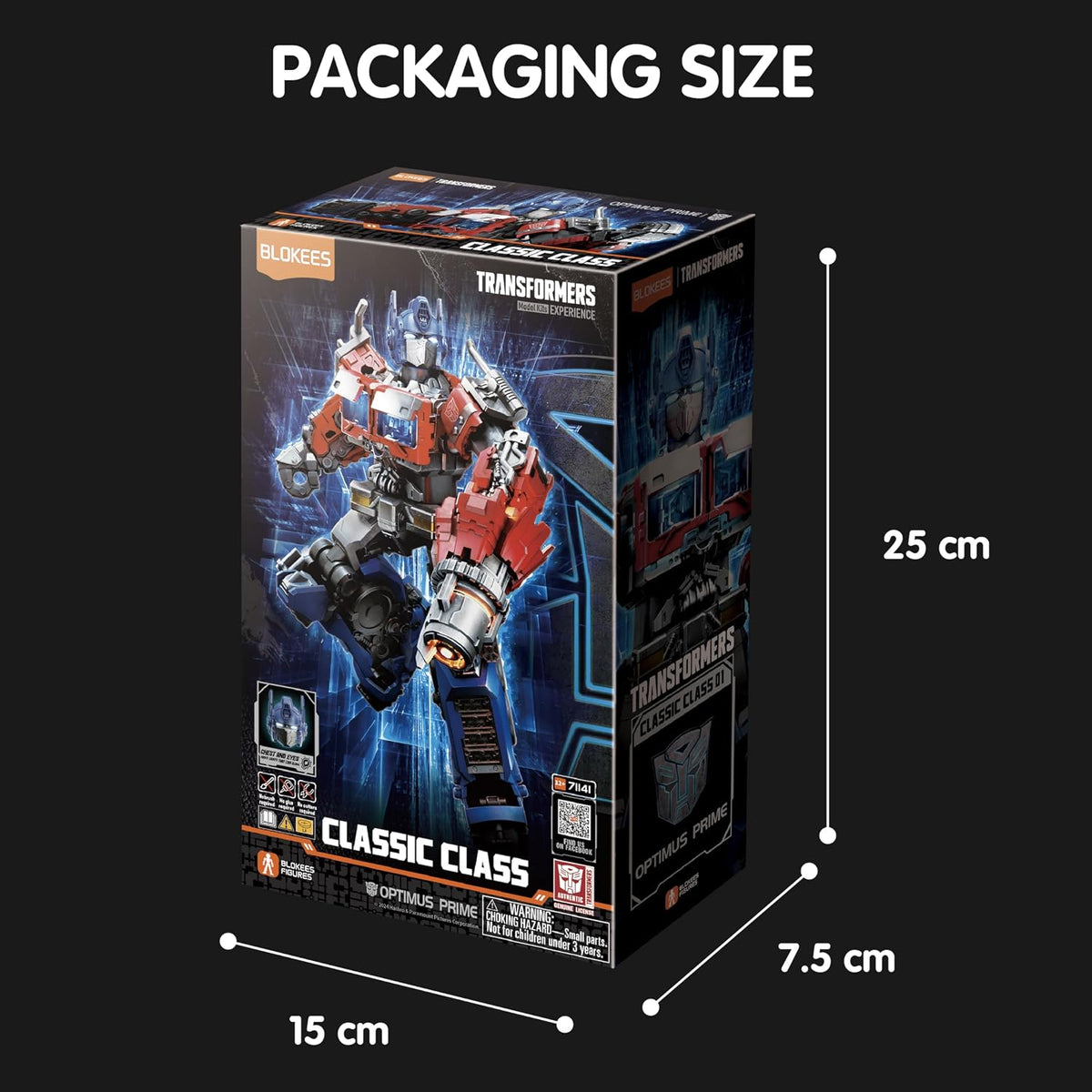 BLOKEES Figures Transformers Classic Class - Kit de Modelo sin conversión Optimus Prime Figura de acción Coleccionable, Regalo de construcción para niños, para niños de 12 años en adelante