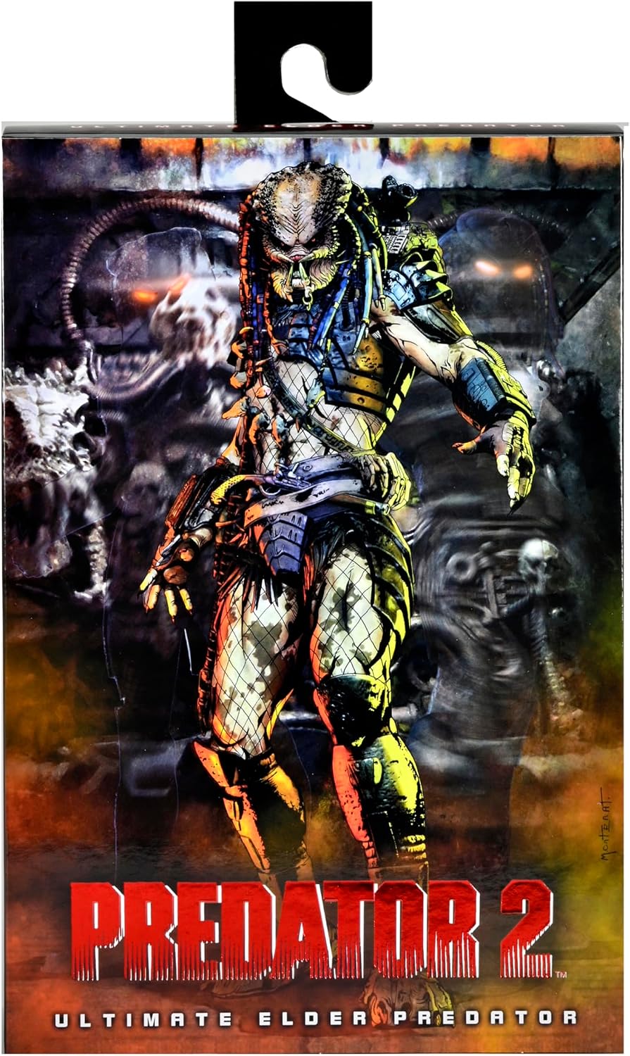 NECA - Predator 2 - Figura de acción de Elder Predator Ultimate de 7 Pulgadas
