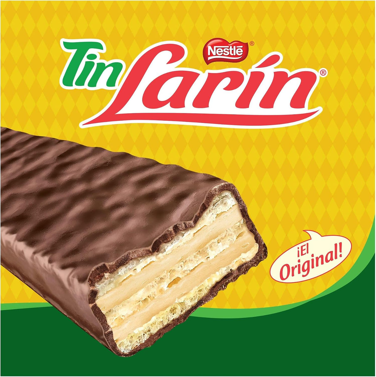 Tín Larín Chocolate Relleno de Galleta Estuche con 10 piezas de 21g c/u