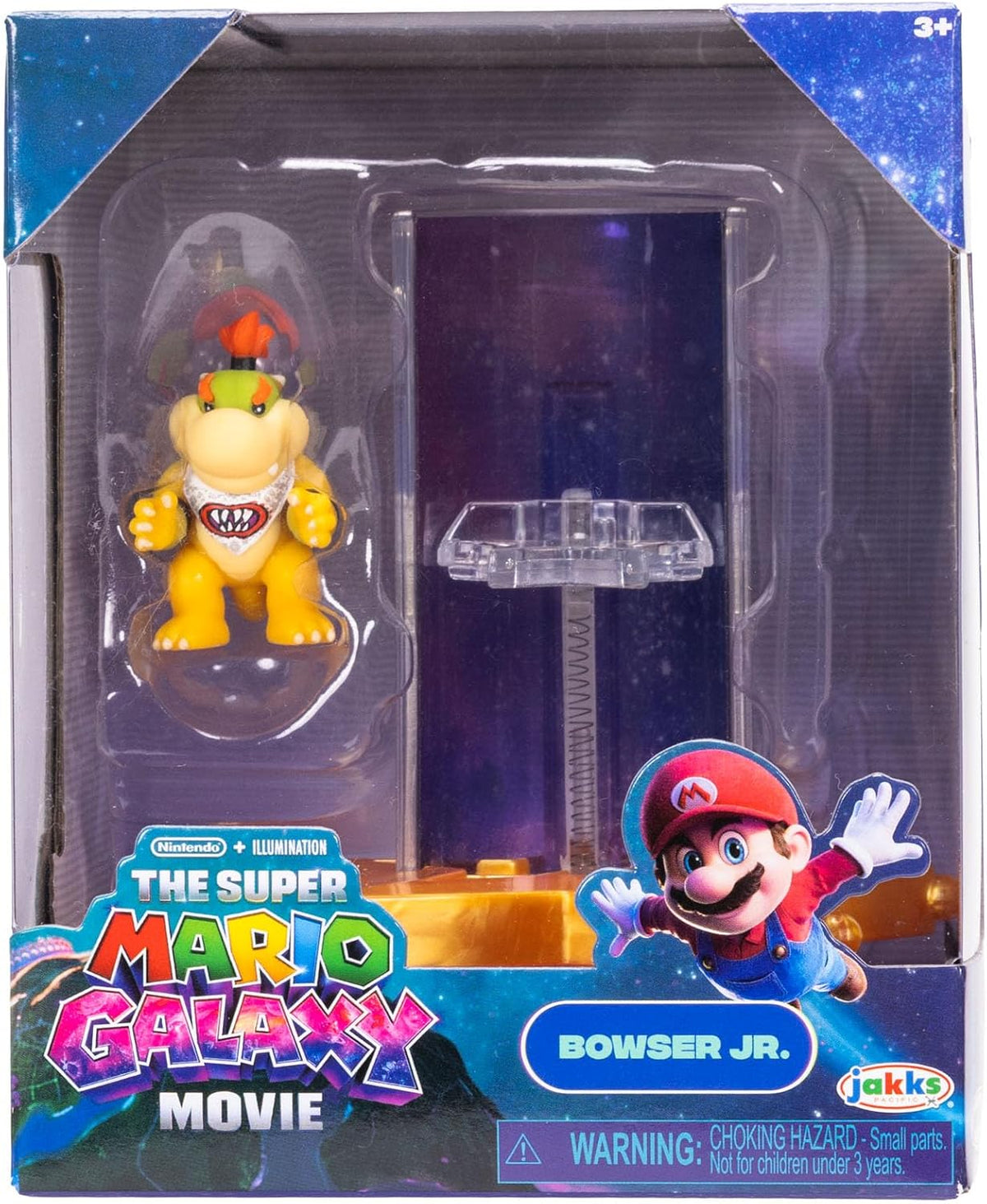 Jakks Pacific Set de Minifiguras The Super Mario Galaxy, 6 Figuras con Lanzador de Estrellas