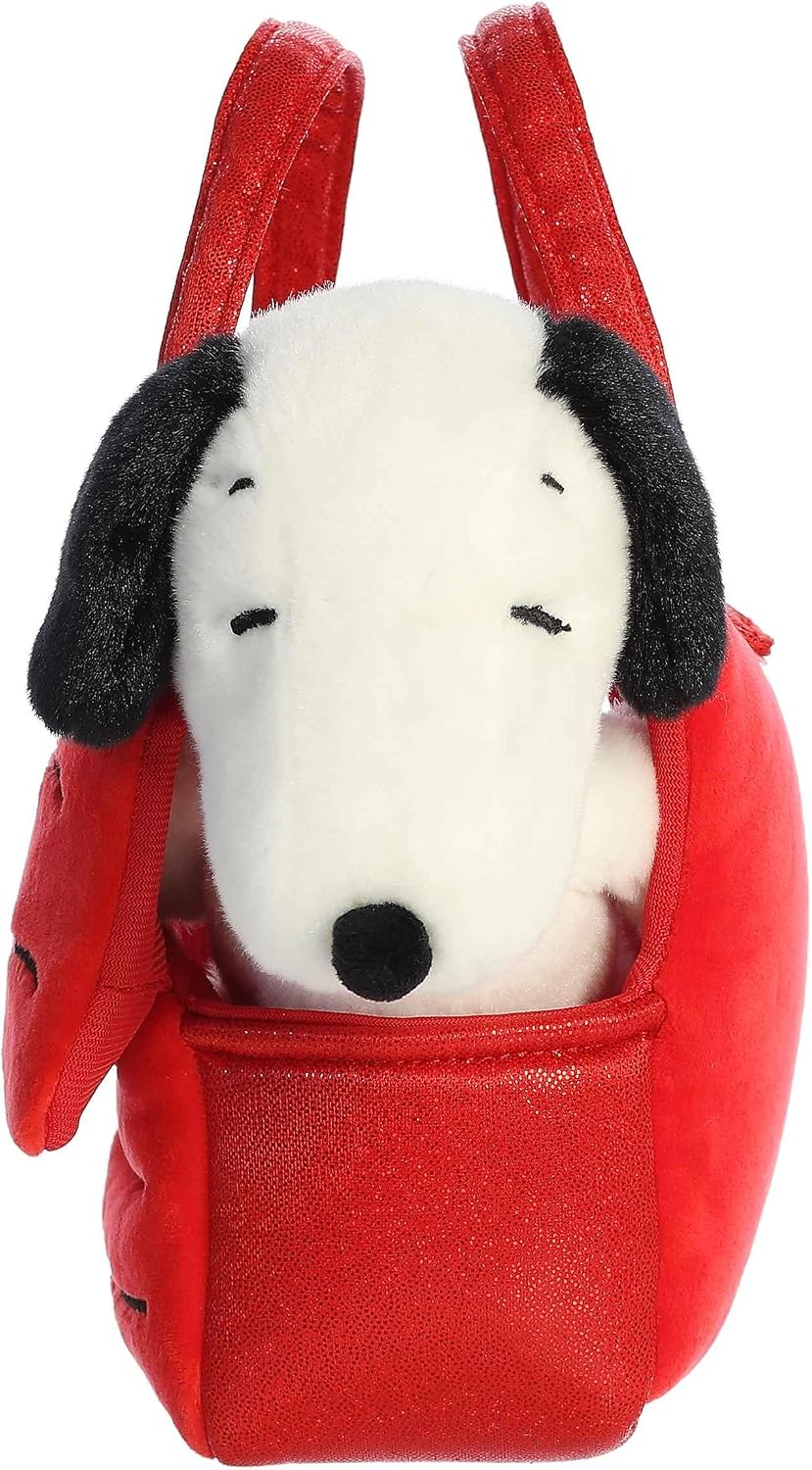Aurora® - Peluche de la casa de Snoopy Timeless Peanuts® Fancy PAL™, Personajes clásicos, Recuerdos imborrables, 20 cm, Rojo
