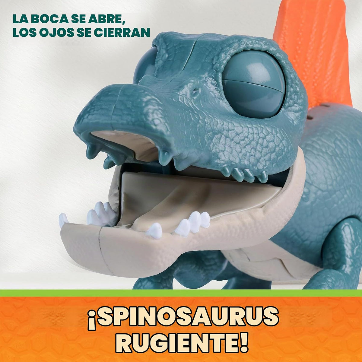 Paw Patrol: The Dino Movie, Incluye Juguete de Dinosaurio articulado de espinosaurio de 12,7 cm con Sonidos y Figura de acción de Skye, Juguetes para niños y niñas preescolares, a Partir de 3 años