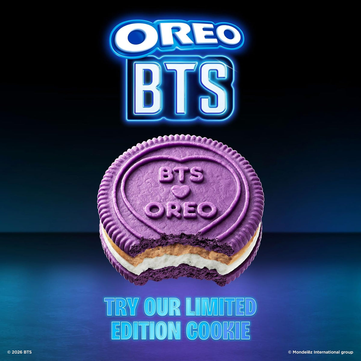 OREO, Galletas Sándwich de Chocolate Edición Limitada BTS, 302.8 g