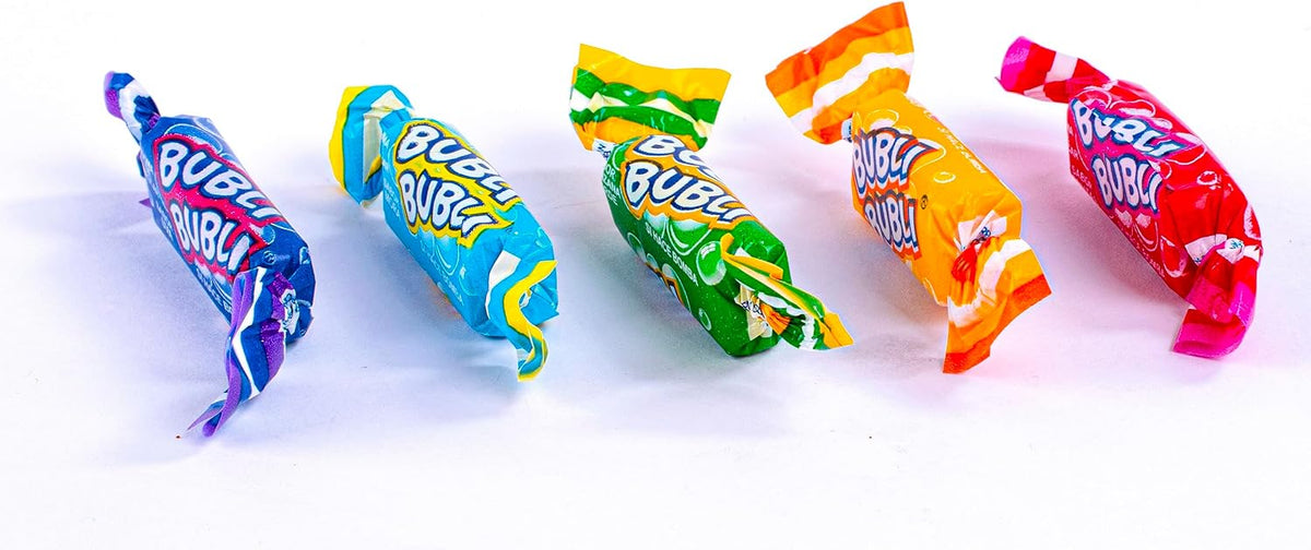 Bubli Bubli Mini | 2 Pack | Goma de Mascar Suave | Sabores Frutales | 350g | Chicle sabor Frutas | 100 pz c/u
