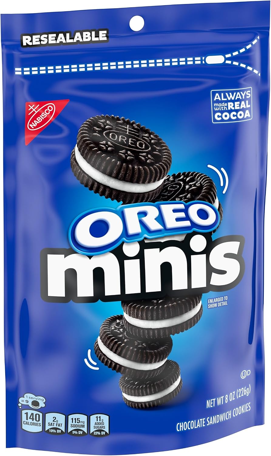 OREO, Mini Galletas Sándwich de Chocolate, 226.8 g