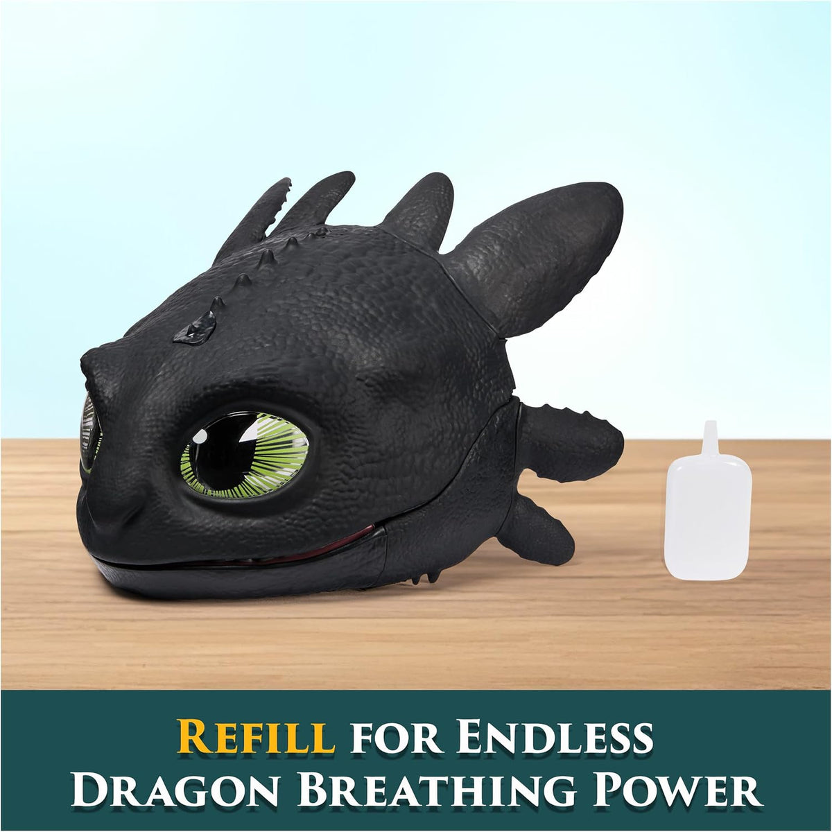Dreamworks, Dragons, How To Train Your Dragon, Máscaraelectrónica lanza y ruge de Toothless, disfraces infantiles y para juegos de imitación para niños y niñas a partir de 4 años