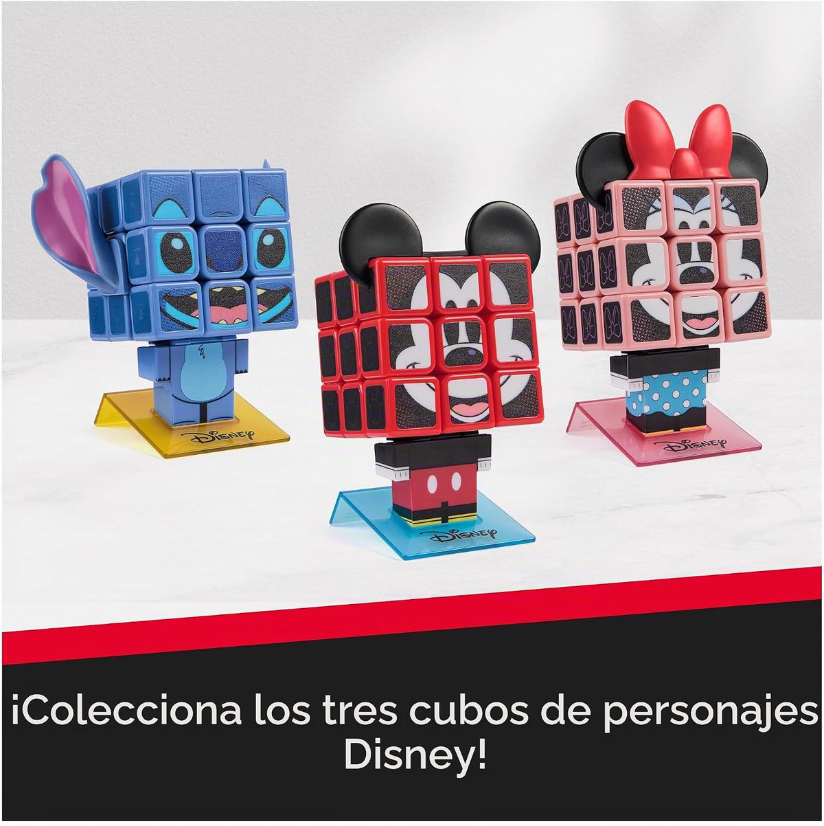 Spin Master Cubo de Rubik's Mickey Mouse Disney Cuber, Juguete Relajante Coleccionable de Disney, 3x3, Plástico, Twisty, 1 Count, A Partir de 8 Años
