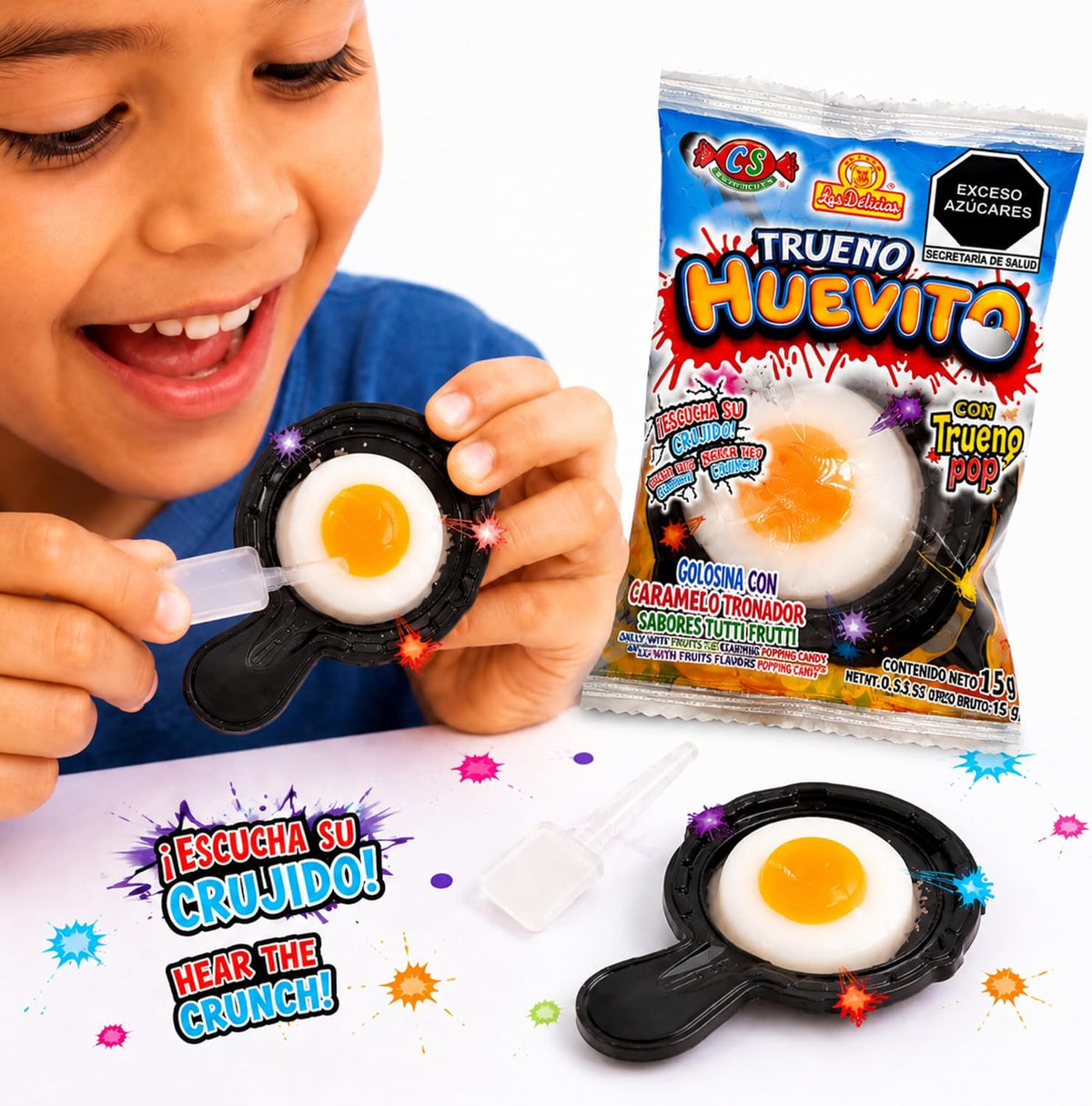 TRUENO HUEVITO Caramelo Tronador 24 Piezas LAS DELICIAS