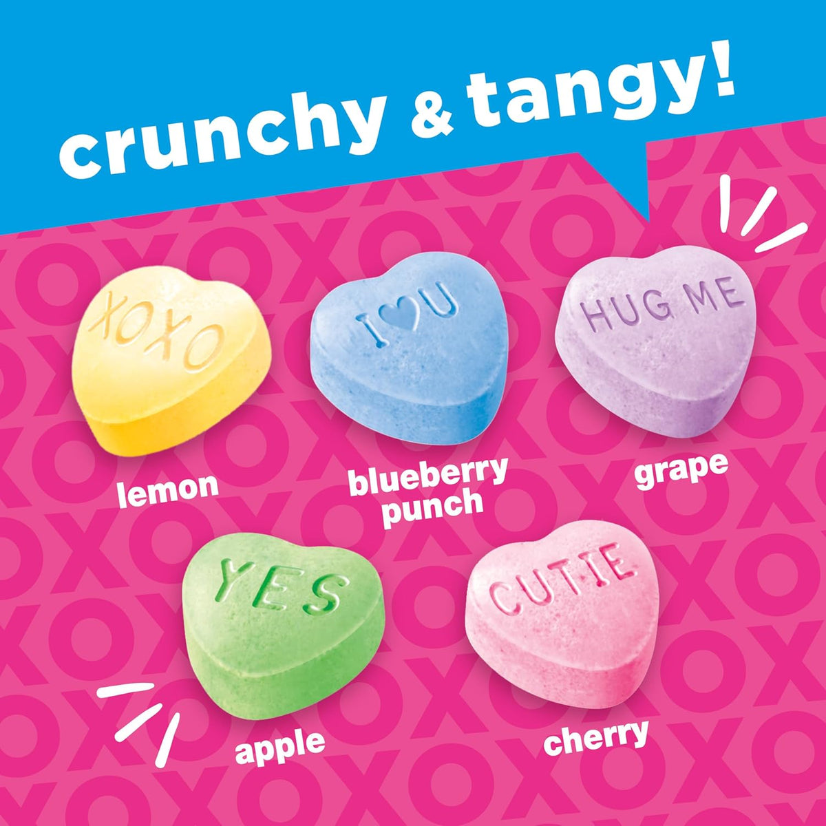 SweeTARTS Conversation Hearts, Dulces De San Valentín, Paquete De 10 Onzas