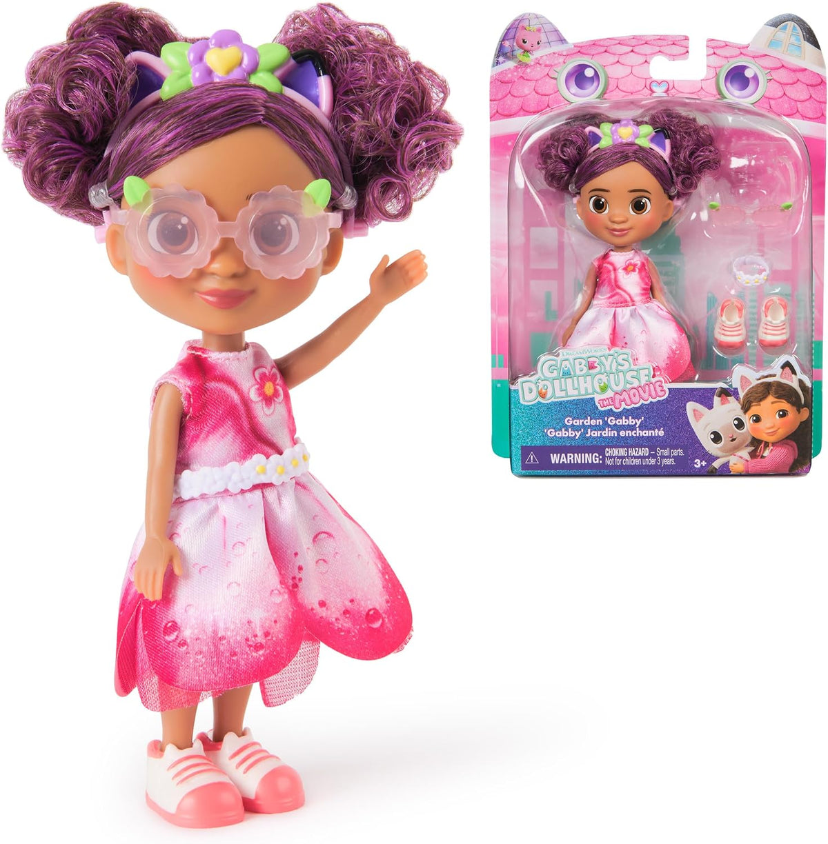 Gabby's Dollhouse: The Movie, Sweetest Treat Gabby, muñeca de 6 pulgadas, equipo de nieve con temática de confitería y accesorios, juguetes para niños para niñas y niños a partir de 3 años