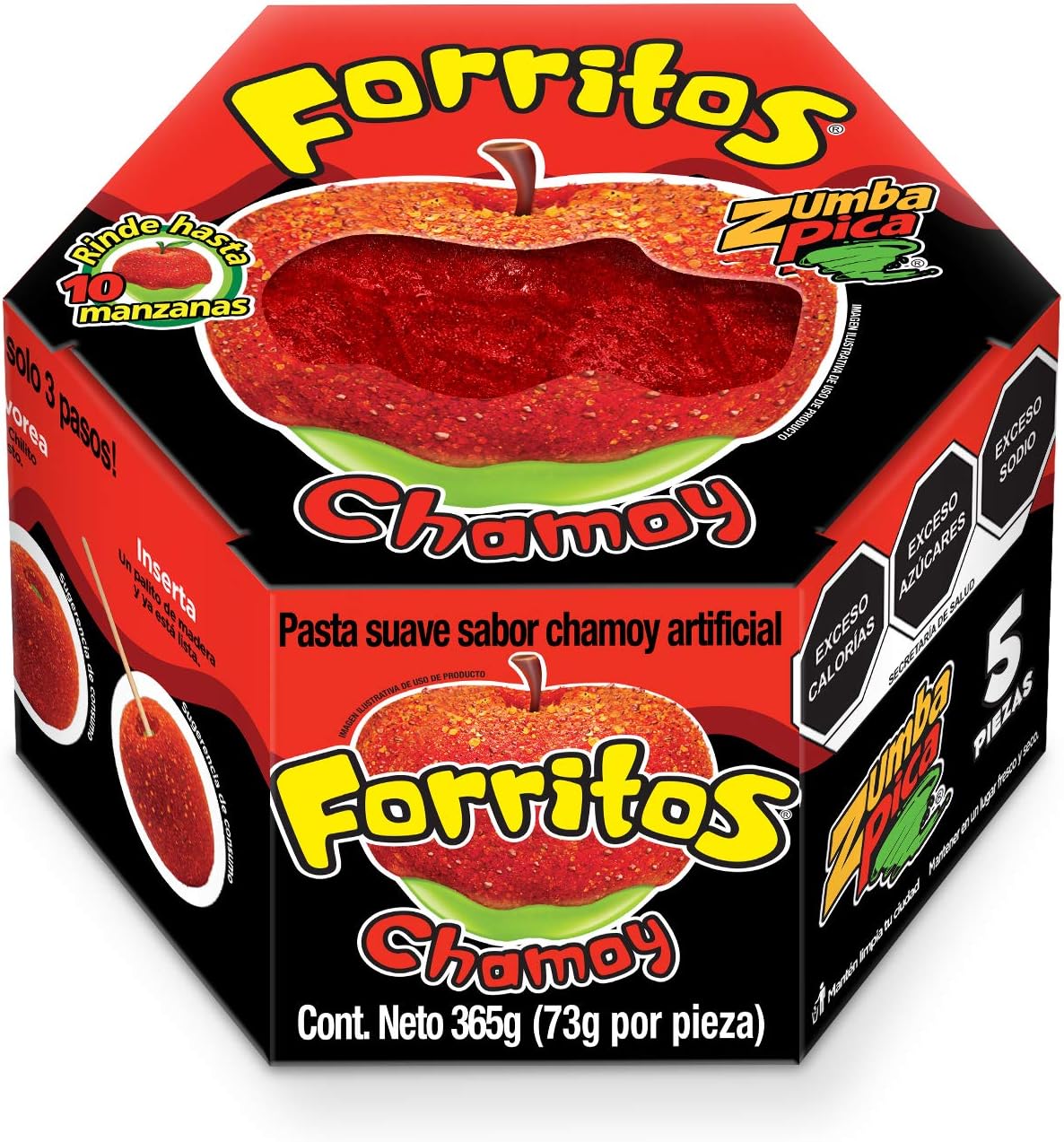 Forritos Cubre Manzanas 5 piezas Zumba Pica (Chamoy)