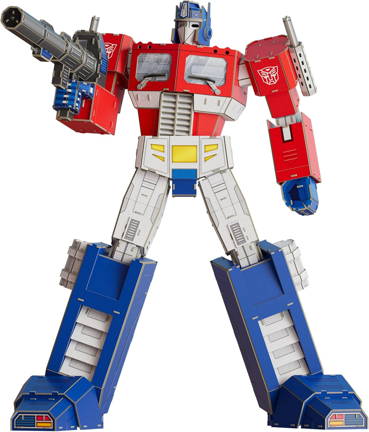 4D Build, Rompecabezas en 3D de Optimus Prime de Transformers con Luces LED, Serie Innovation, 321 Piezas, decoración de Escritorio, Rompecabezas en 3D para Adultos y niños a Partir de 12 años