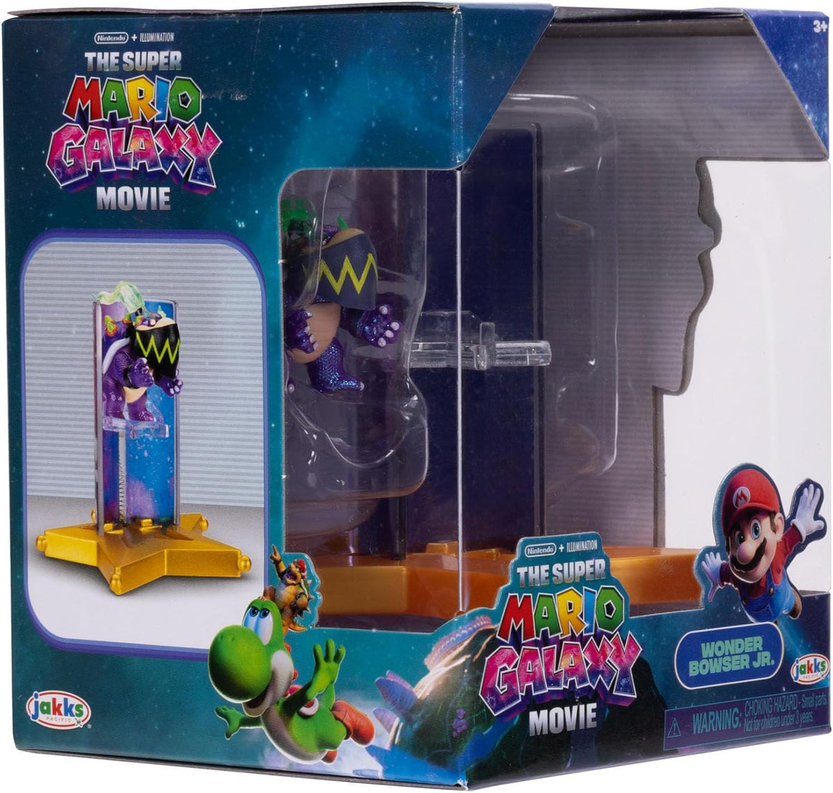 Jakks Pacific Set de Minifiguras The Super Mario Galaxy, 6 Figuras con Lanzador de Estrellas