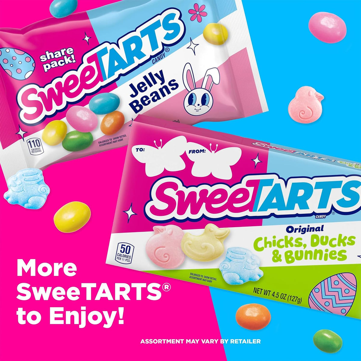Wonka Sweetarts Pollitos patos y conejos bolsa de Pascua, 12.0 onzas (Paquete de 6)