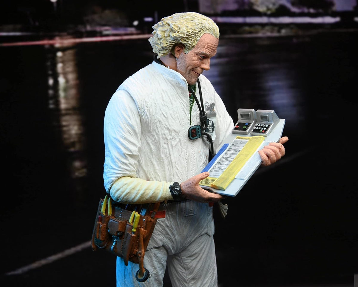 NECA Back to The Future - Ultimate Doc Brown 1985 - Figura de acción a Escala de 7 Pulgadas