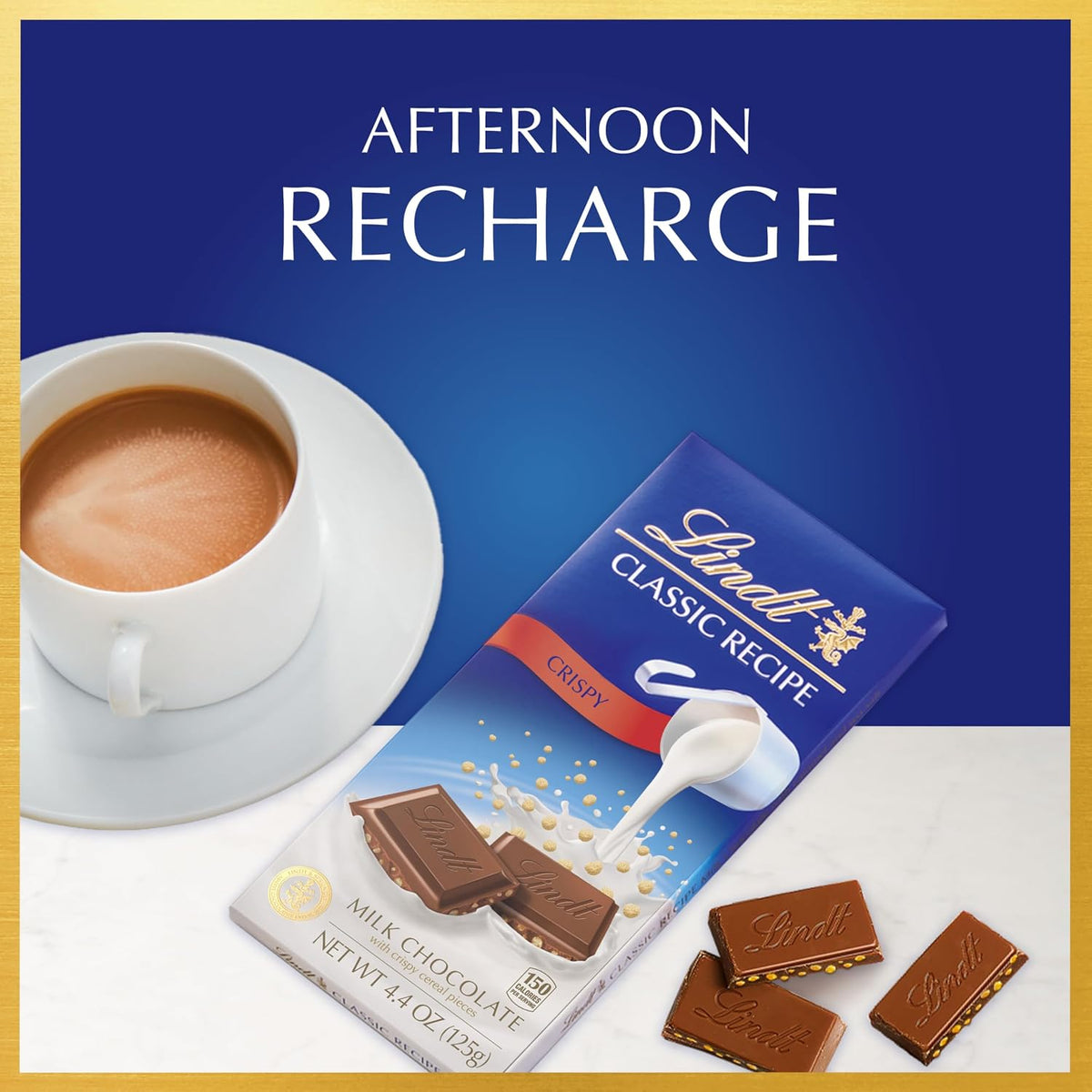 Lindt Classic Recipe Crispy Chocolate de Leche con Cereales