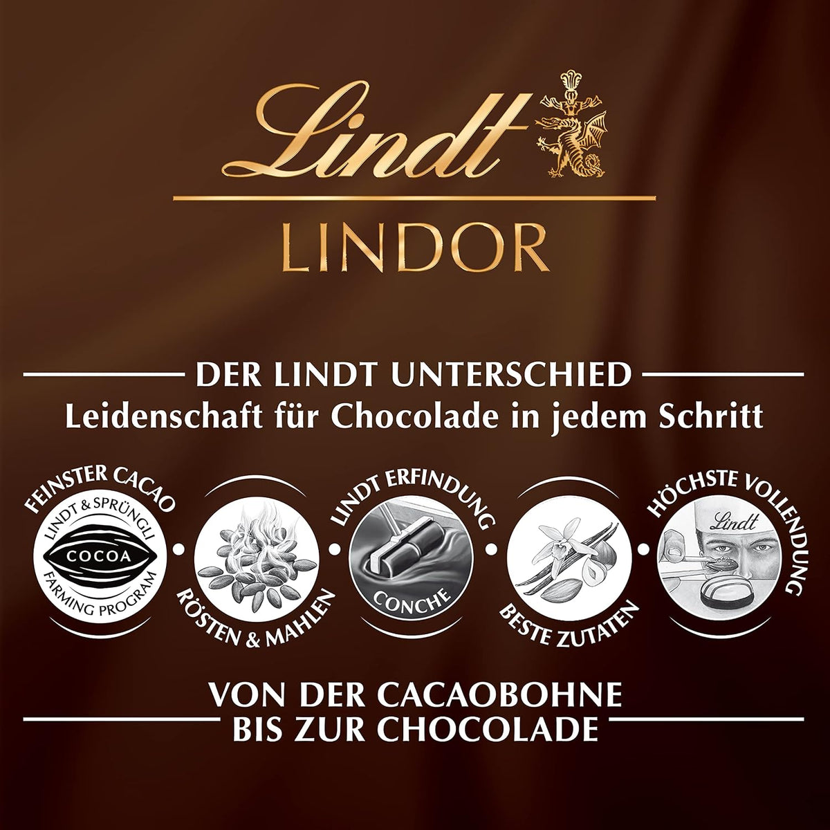 Lindt Lindor Chocolate Blanco, Pack de 4 Tabletas