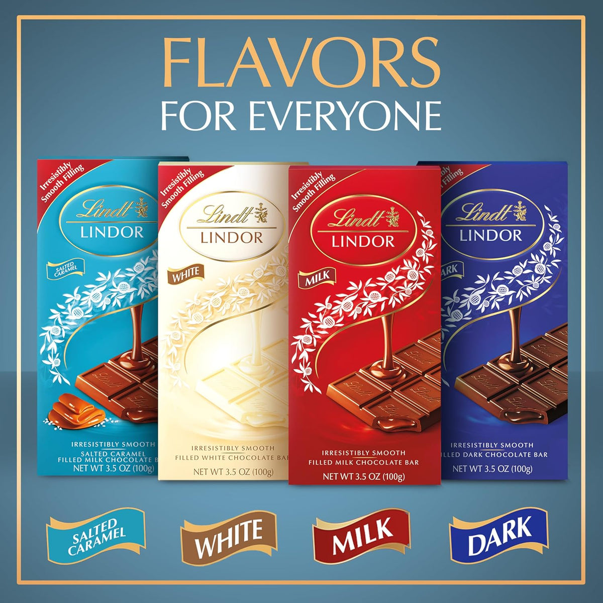 Lindt LINDOR Barra de Chocolate con Leche y Caramelo, 12 pzas