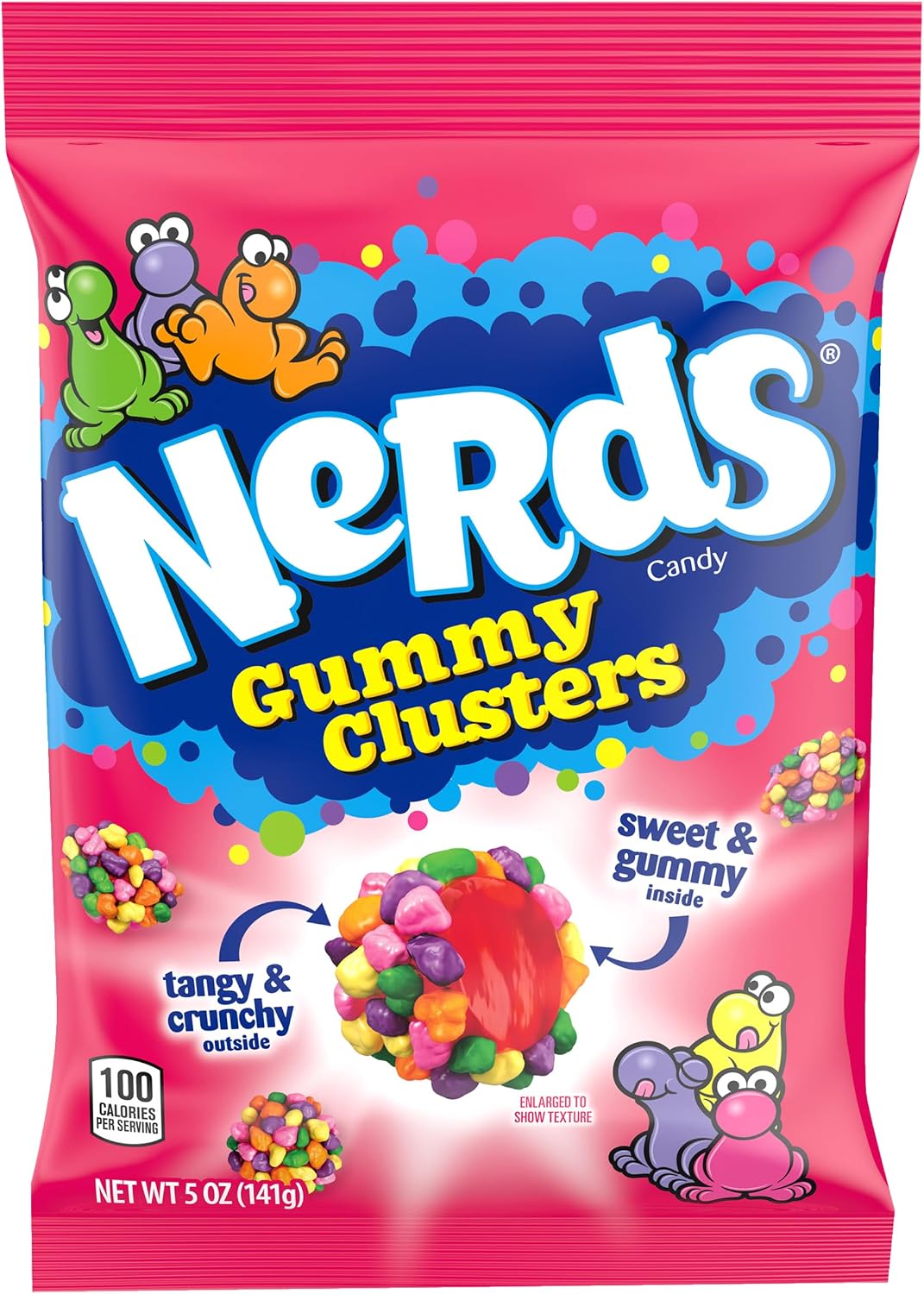 Dulces Nerds Gummy Clusters 142 Gr Gomitas