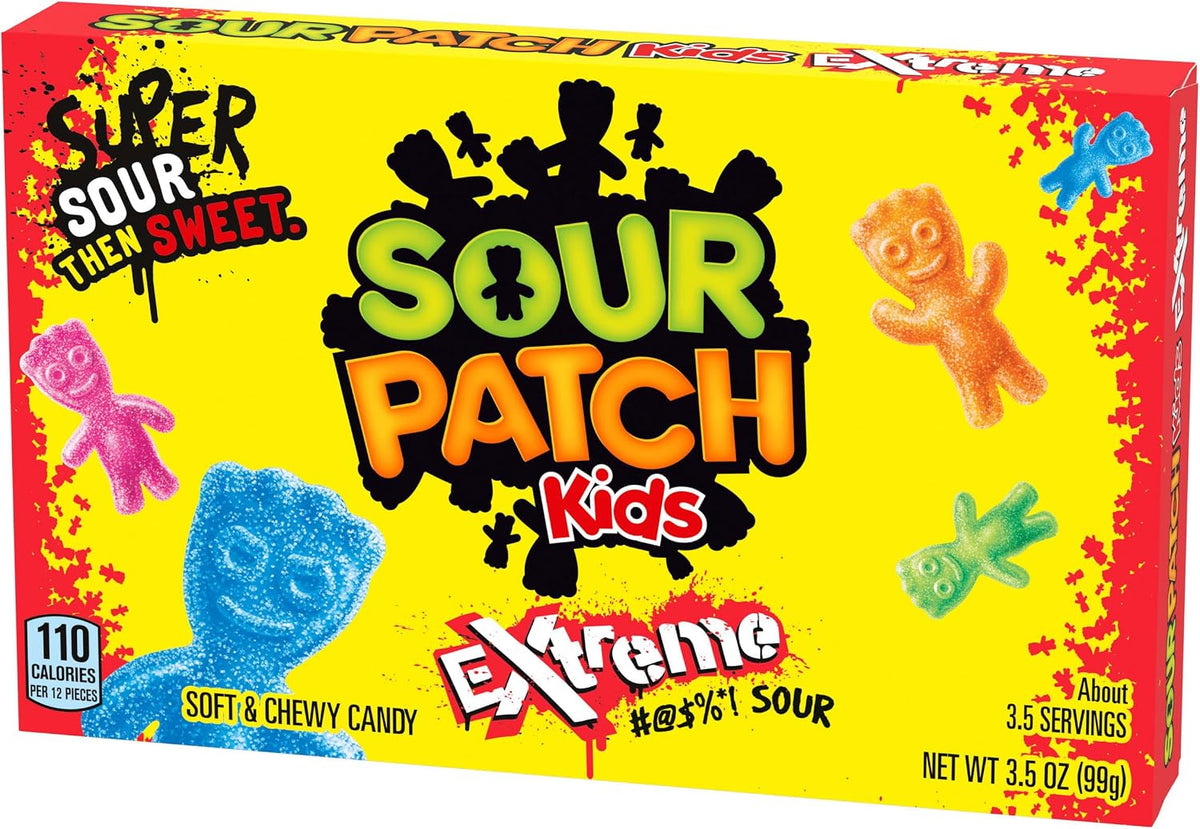 Solo Americano, Sour Patch Kids Extremo, 3.1 Oz. (Una Per Pedido), Sour Patch Kids, SUGAR_CANDY, Super Acondicionador