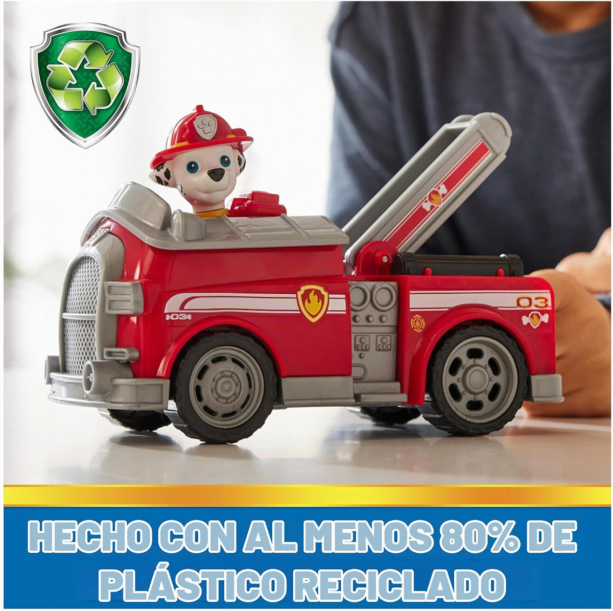 Paw Patrol, camión de Juguete con Figura de acción Coleccionable, Juguetes para niños con mentalidad sostenible para niños y niñas a Partir de 3 años