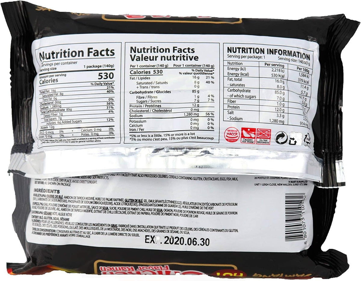 Ramen Coreano Picante 1 pza 140g Samyang Buldak