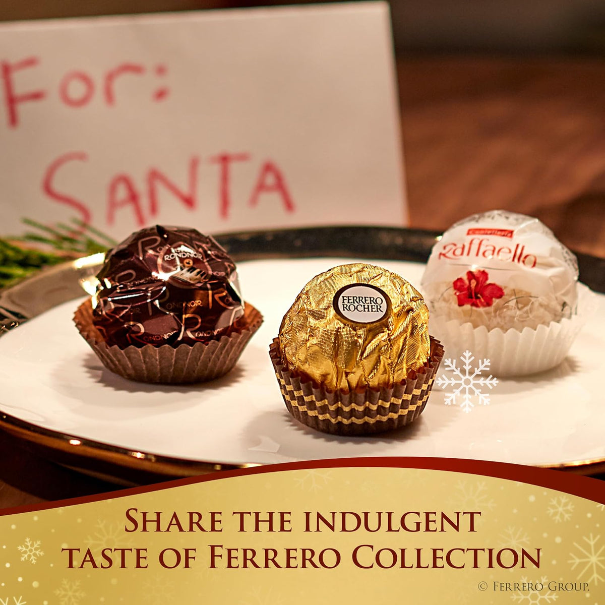 Ferrero Collection Caja de regalo, 32 unidades, Rondnoir, Rocher y Raffaello