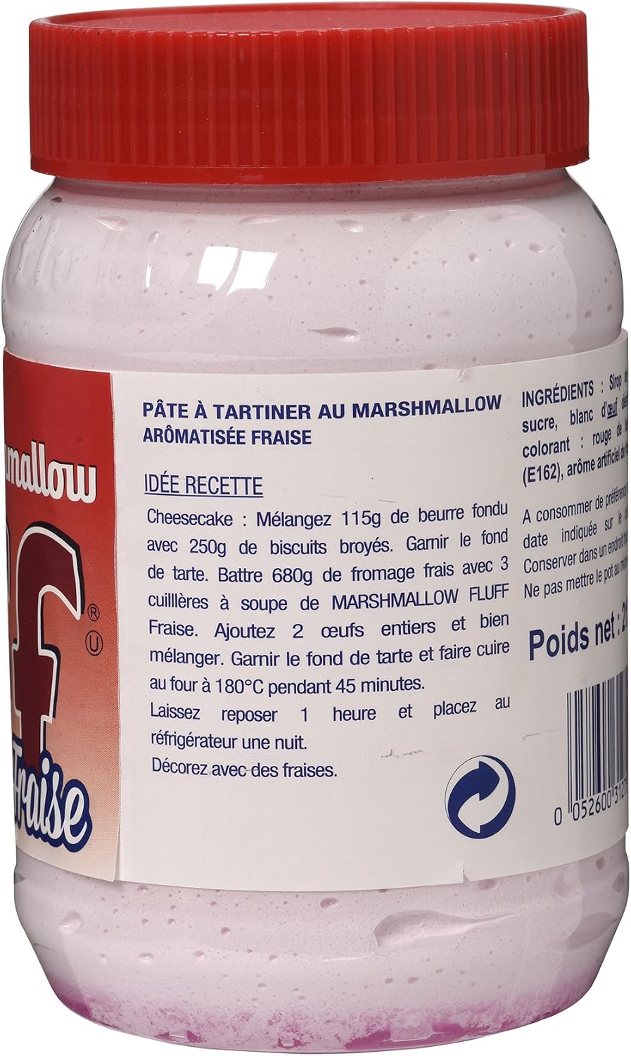 Marshmallow Fluff - Sabor a fresa