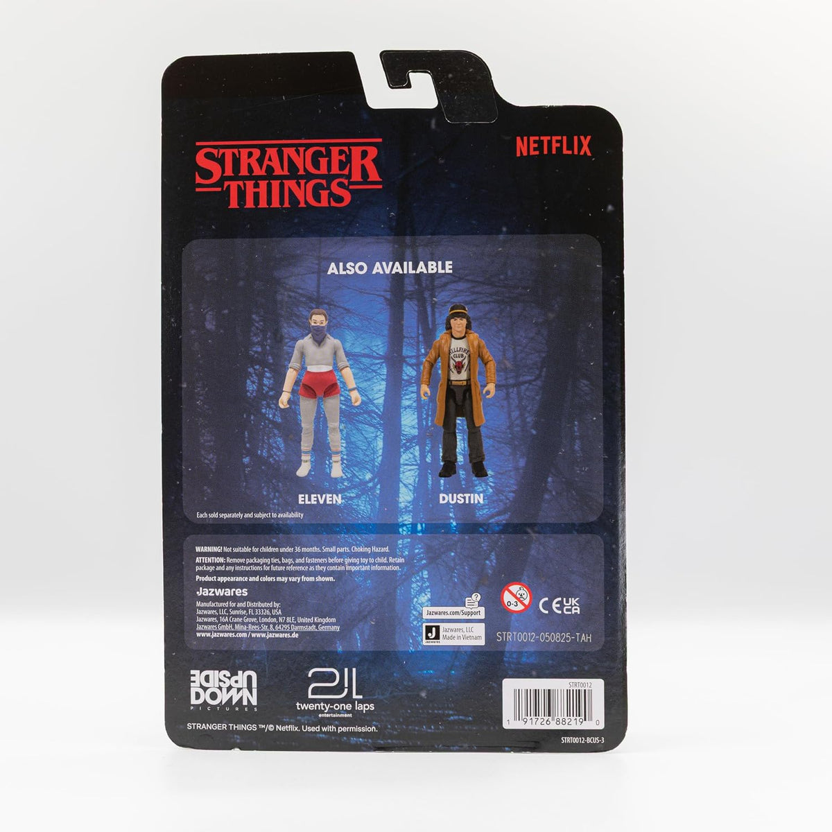 Stranger Things Figuras de acción Hopper & Eleven con 4 accesorios