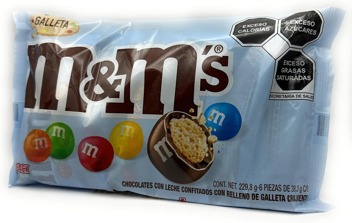 M&M's Galleta Chocolates Con Leche COnfitados Con Relleno De Galleta Crujiente (229g)