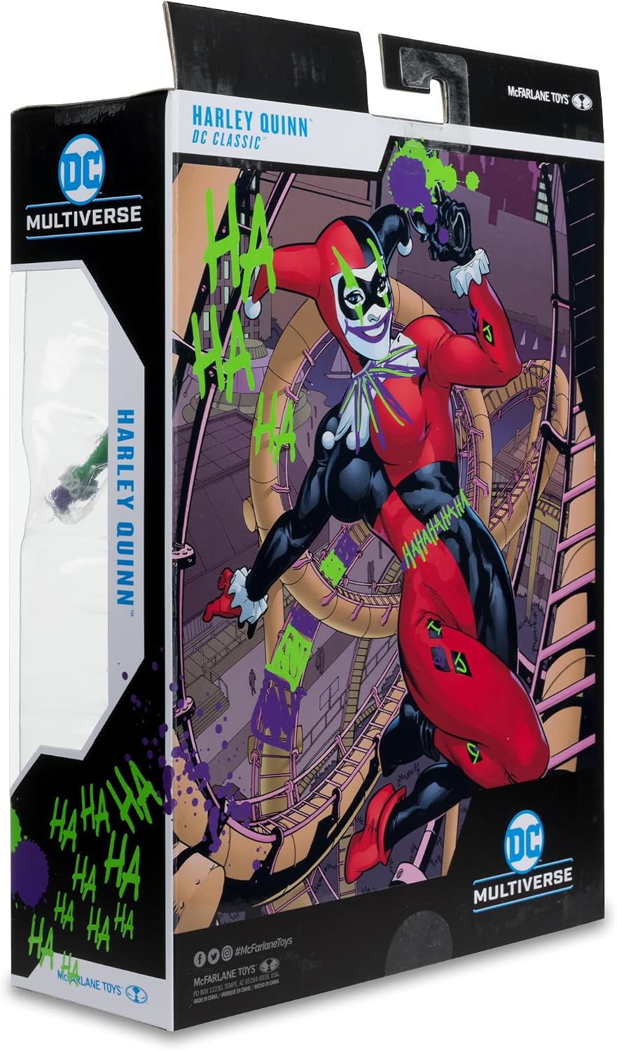DC Multiverse 7 in - Harley Quinn (DC Classic) (JOKERIZED) (Etiqueta Dorada)