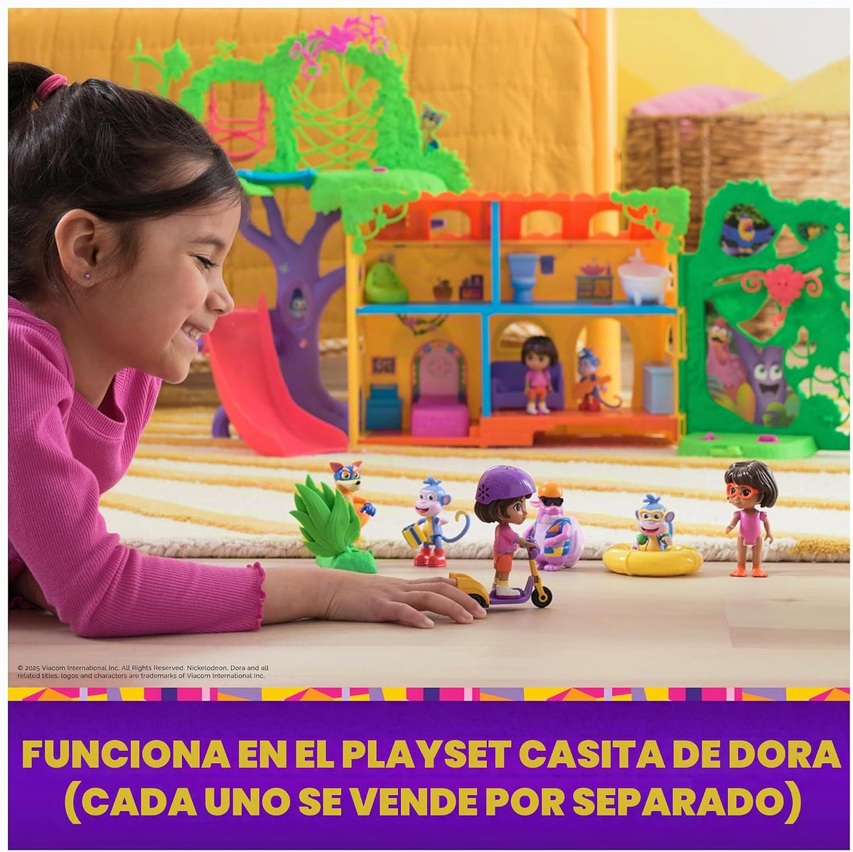 Dora, Set de Aventuras Date un chapuzón, con Accesorios y Figuras de Dora y Botas, Juguetes para niños y niñas a Partir de 3 años