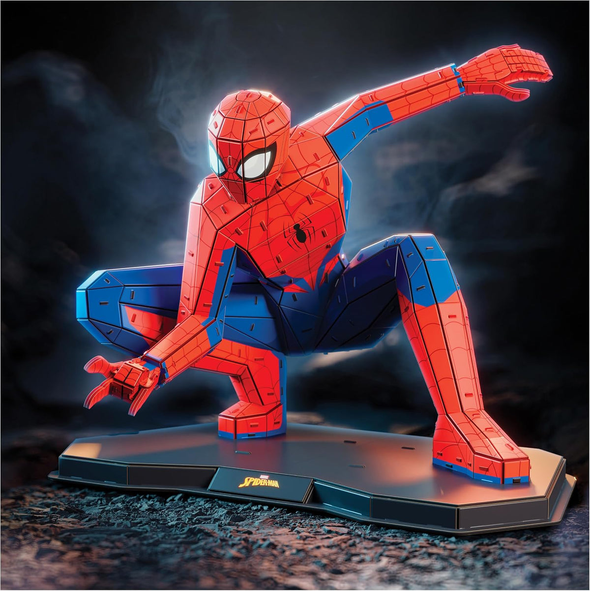 4D Build, Spider Man de Marvel en 3D, Rompecabezas para Adultos, Juguetes de construcción, Rompecabezas en 3D para Adultos y Adolescentes, coleccionables de Marvel, 195 Piezas, a Partir de 12 años