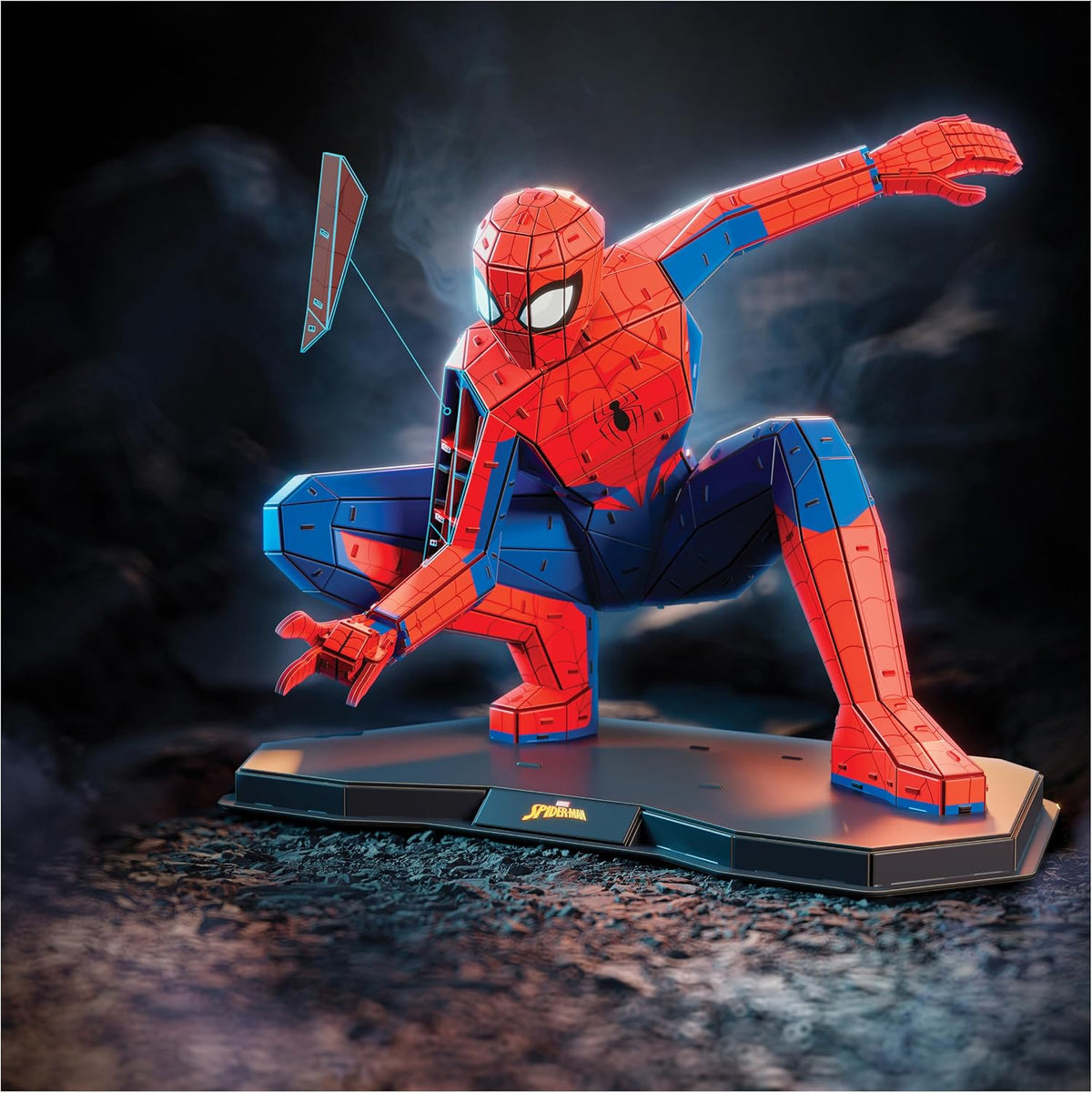 4D Build, Spider Man de Marvel en 3D, Rompecabezas para Adultos, Juguetes de construcción, Rompecabezas en 3D para Adultos y Adolescentes, coleccionables de Marvel, 195 Piezas, a Partir de 12 años