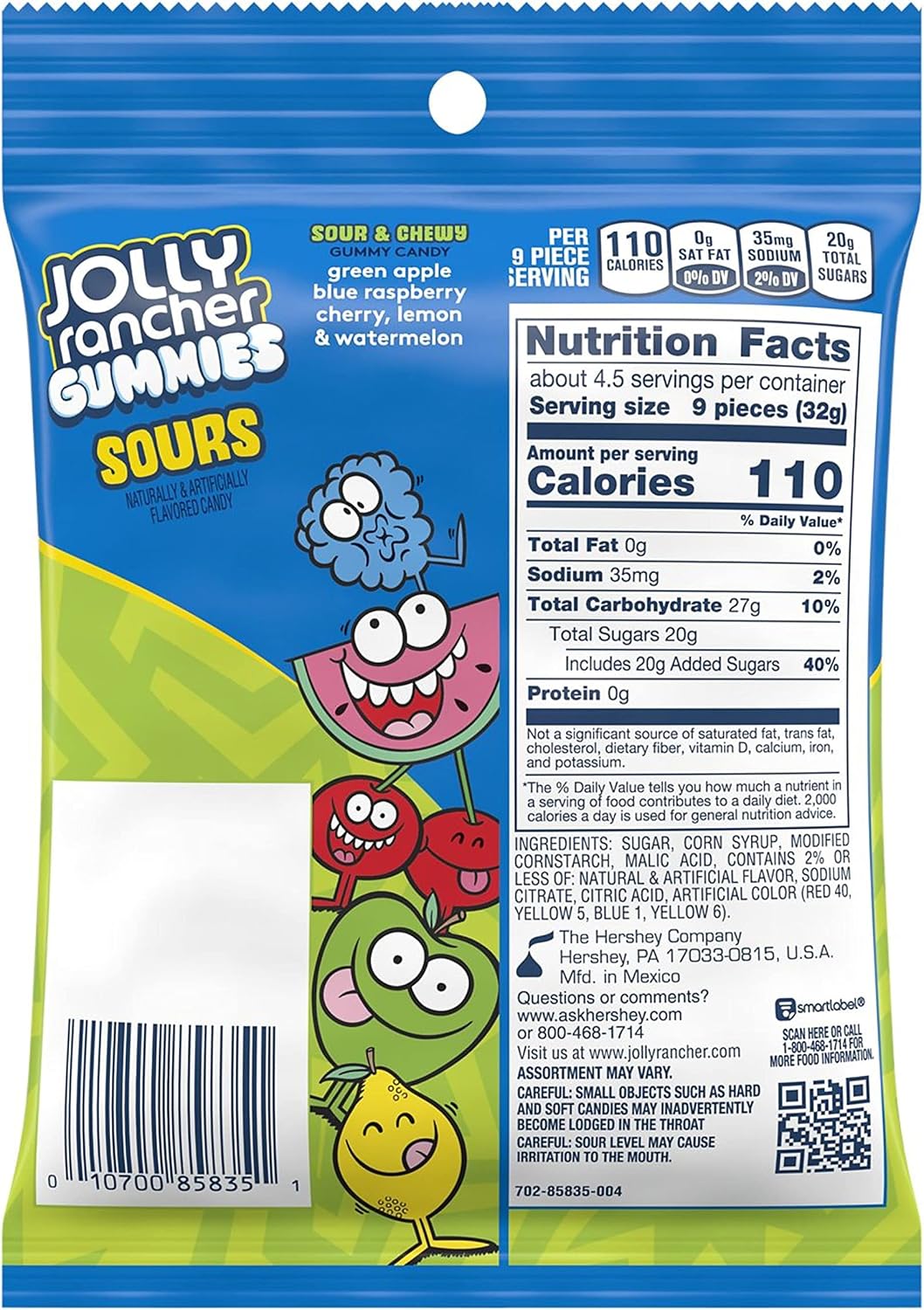 Jolly Rancher Gummies Saborizantes de fruta agria, 5 onzas