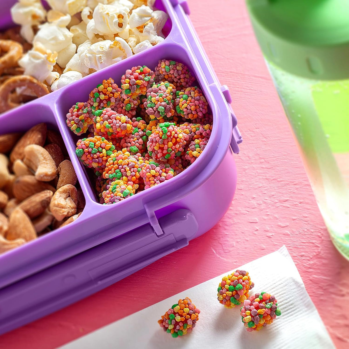 Nerds Gummy Clusters - Dulces 8oz - Gomitas de Frutas con Incrustaciones de Nerds Dulce para Niños, Niñas y Adultos, Ideal Como Snack o Lunch (Paquete de 1)