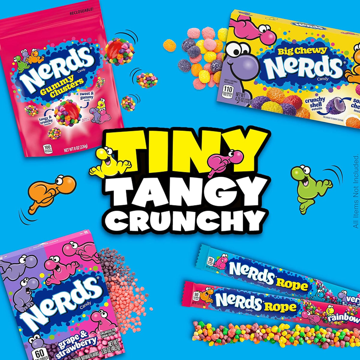 Nerds Muy Berry Caramelo de cuerda, 0.92 oz paquete (Paquete de 24)