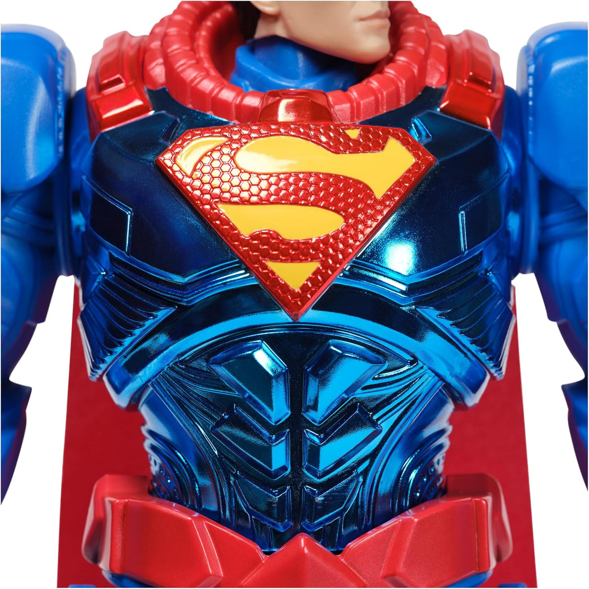 DC Comics, Figura de acción de Superman de la colección Metal Force, Coleccionable de superhéroe de Gran tamaño de 30 cm, Juguetes para niños y niñas a Partir de 4 años